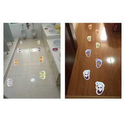 Decal Hình Bàn Chân Dán Sàn – Sticker Cầu Thang Trường Mầm Non Chống Nước 3
