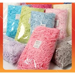 Giấy Rơm Trang Trí Giỏ Quà, Khay trái cây nhiều màu 7