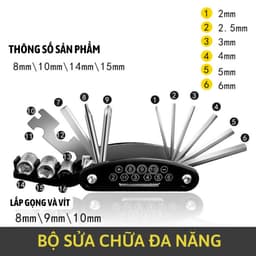 Bộ sửa chữa xe đạp đa năng 13 chức năng dành cho xe đạp thể thao BSC13 4