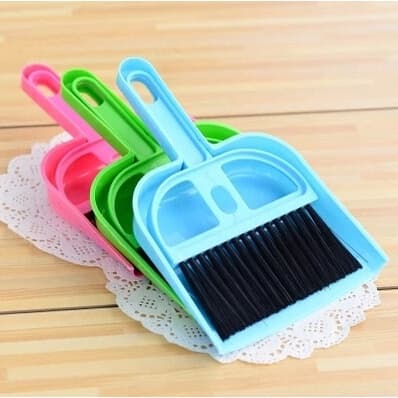 [HÀNG CÓ SẴN] Bộ Chổi Và Đồ Hốt Rác Mini Bằng Nhựa Tiện Dụng Cho Nhà Bếp
