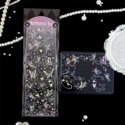 (nhiều mẫu) Ảnh dán lẻ tấm sticker trang trí toploader lấp lánh dễ thương độc đáo 2