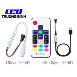 SP102E SP104E DIY BỘ ĐIỀU KHIỂN 14 PHÍM 17 PHÍM CHO LED FULL MÀU ARGB WS2812B WS2811 UCS1903 1