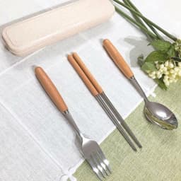 Feeship Bộ thìa đũa dĩa cá nhân có hộp đựng xinh xắn, siêu tiện lợi 2