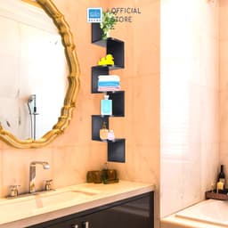 Kệ Gỗ Treo Góc Tường 5 Tầng Hình Cánh Cung SIB Decor KT412 3