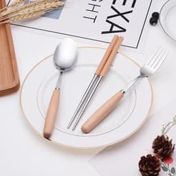 Feeship Bộ thìa đũa dĩa cá nhân có hộp đựng xinh xắn, siêu tiện lợi 4