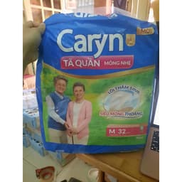 [TẶNG 2 MIẾNG]Tã quần caryn mỏng nhẹ L28 ,M32 , XL 24 miếng- siêu mỏng thoáng, chống tràn, dễ mặc 4