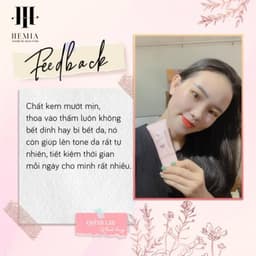 Kem chống nắng HEMIA 50ml dưỡng trắng nâng tone SPF50+  tự nhiên, Thấm mướt nhanh, mịn màng chính hãng Hàn Quốc 7