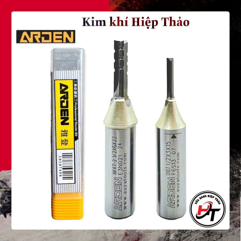 Dao phay CNC mũi cắt CNC gỗ ARDEN 2 me 3 cánh Thẳng TCT 3mm 4mm 5mm 6mm 8mm MCCNC-AD