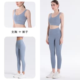 [Hoả Tốc Sẵn] Đồ tập gym,yoga thể thao Áo Bra crotop cổ V nhiều màu quần legging cạp cao thun Spandex QCCC 9