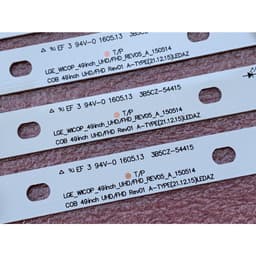 LED TIVI LG 49UJ632T 49UH619V 49UF6409 49UH651V 49UJ635V 49UF640T MỚI 100% BỘ 4 THANH MỖI THANH 9 BÓNG MỖI BÓNG 3V 5