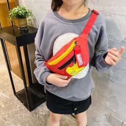 Túi đeo chéo đựng bì lì xì, điện thoại hình siêu nhân nhện túi ngực phong cách thể thao cá tính 2