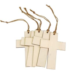 Bộ Thẻ Gỗ Hình Chữ Thập T Có Khoét Lỗ Luồn Dây Dùng Làm Đồ Decor DIY, Chụp Ảnh, Giáo Cụ Học Tập Học Sinh 1
