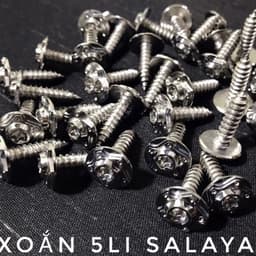 Combo Ốc salaya 4li 5li ren XOẮN gắn pô E tay ga , áo yamaha , áo honda cực siêu sáng đẹp 4