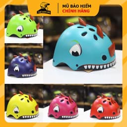 Mũ bảo hiểm khủng long trẻ em Xpro,nón bảo hiểm cho bé 1-4 tuổi và 4-8 tuổi tập đi xe đạp,xe máy,xe chòi chân,xe scooter 2
