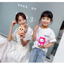 [Mới] Túi xách đeo chéo silicon hình mèo kitty thời trang dễ thương 5