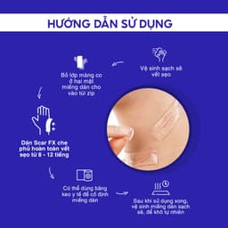 [3.75x7.5cm] Miếng Dán Sẹo Lồi Rejuvaskin Scar FX - Ngăn Ngừa & Ép Sẹo Phì Đại 5
