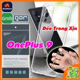 [Chính Hãng GOR] Ốp Lưng OnePlus 9 6.55" 2021 Silicon Dẻo Trong Suốt 1
