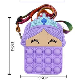 [Mới] Túi xách silicon đeo chéo hình công chúa cho bé thời trang đựng bao bì lì xì, mỹ phẩm túi tỏi 4