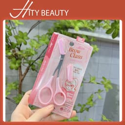 Bộ kéo cắt tỉa lông mày, kèm lược  Hàn Quốc Mini Brow Class cho trang điểm makeup chuyên nghiệp, cá nhân Hity Beauty 1