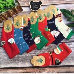 Sét 10 Đôi Tất Noel cho bé họa tiết hoạt hình cực đáng yêu 1