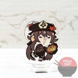 (mua 1 tặng 1) ( 3cm ) Mô hình Standee GENSHIN IMPACT ver CHIBI ĂN game anime chibi mica trong arcylic trưng bày 3