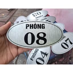 Bảng số phòng khách sạn, nhà nghỉ,chất liệu alu nhôm bền đẹp sang trọng 5