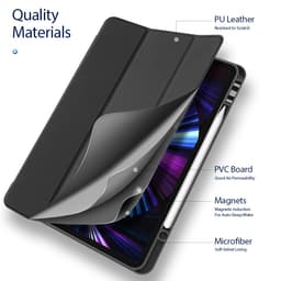 [Chính Hiệu DUX DUCIS] Bao Da iPad PRO 12.9" 2020/ M1 2021/ M2 2022 OSOM Series Khay Dẻo Da PU Trơn Có Khay Bút 3