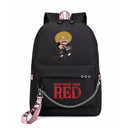 Balo thông minh đen in hình One Piece Film Red ver ÁO ĐEN anime chibi dễ thương cặp sách đi học 3