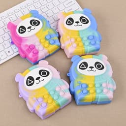 [Mới] Túi xách silicon đeo chéo hình gấu trúc cho bé thời trang đựng bao bì lì xì, mỹ phẩm 5