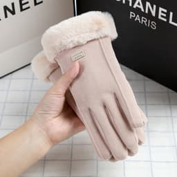 Găng tay nỉ lót lông siêu ấm cho nữ 2