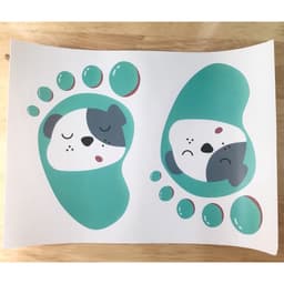 Sticker Bàn Chân Dán Sàn Cho Bé – Decal Chống Nước Định Hướng Cầu Thang, Nhà Vệ Sinh, Trường Mầm Non 9