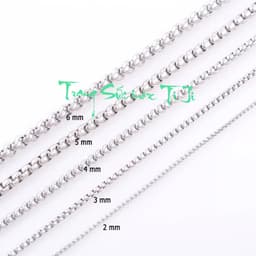 Dây chuyền  inox kiểu bông dừa 7