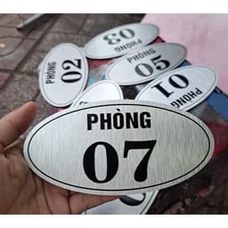 Bảng số phòng khách sạn, nhà nghỉ,chất liệu alu nhôm bền đẹp sang trọng 4