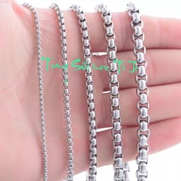 Dây chuyền  inox kiểu bông dừa 6
