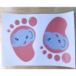 Sticker Bàn Chân Dán Sàn Cho Bé – Decal Chống Nước Định Hướng Cầu Thang, Nhà Vệ Sinh, Trường Mầm Non 7