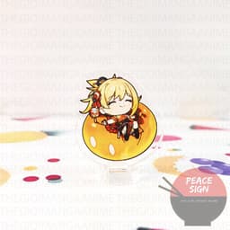 (mua 1 tặng 1) (3cm) Mô hình Standee GENSHIN IMPACT ver ÔM SLIME game chibi mica acrylic trưng bày góc làm việc 3