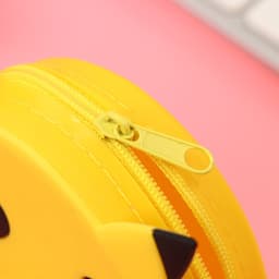 [Mới] Túi xách silicon pop it hình pikachu đeo chéo thời trang đựng bao bì lì xì, mỹ phẩm 3