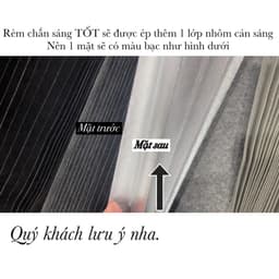Rèm dán cửa xếp ly chất liệu vải không dệt chắn nắng không cần đóng khoan tường giá rẻ Liminho Shop 5