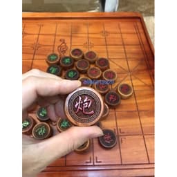 Bộ quân cờ gỗ hương( hương đá và hương ta) đường kính 4cm 1