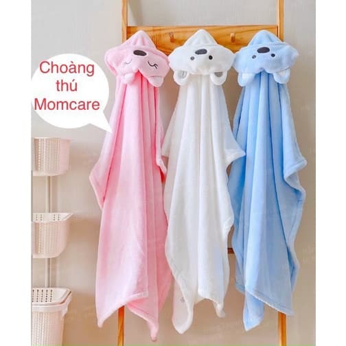 KHĂN CHOÀNG TẮM SỢI TRE KHÁNG KHUẨN HÌNH THỎ ĐÁNG YÊU (72X120) - QUÀ TẶNG MERRIES