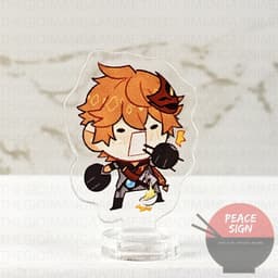 (mua 1 tặng 1) ( 3cm ) Mô hình Standee GENSHIN IMPACT ver CHIBI ĂN game anime chibi mica trong arcylic trưng bày 8