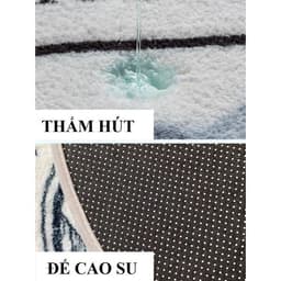 Thảm chùi chân lông mịn họa tiết HOA VÀNG thấm hút tốt phong cách Châu Âu 5