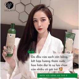 (Công ty) Cặp Dầu Gội Xả Gừng Weilaiya Giảm Rụng, Mọc Tóc Nhanh| Cherry Beauty 5