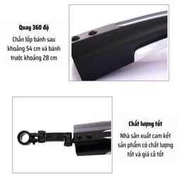 Dè chắn bùn xe đạp thể thao sọc nhiều màu sắc, chắn bùn bánh to chất liệu bền bỉ - CB02 9