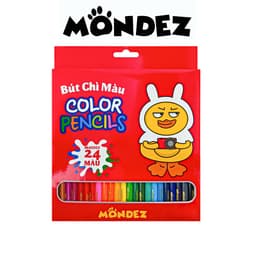 Bút Chì Màu 12/18/24 Màu MONDEZ Màu Sắc Chuẩn, Tươi Sáng Dùng Cho Bé Tô Màu M40001/0002/0003 1