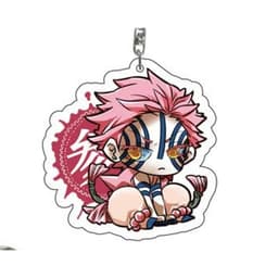 (Mua 1 tặng 1) Móc khóa KIMETSU NO YAIBA VER NGŨ QUỶ THANH GƯƠM DIỆT QUỶ Mica trong acrylic anime chibi 2