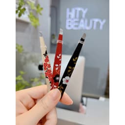 Nhíp hoa dụng cụ kẹp lông mi, lông mày bằng thép cao cấp ưu Việt chuyên dụng cho makeup Hity Beauty 3