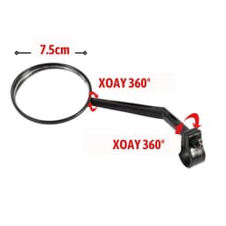 Gương xe đạp thể thao cổ dài, Gương cầu lồi xe đạp BẢN 8CM TO quay 360 độ linh hoạt, tiện lợi GX02 5