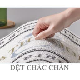 Thảm chùi chân lông mịn họa tiết HOA VÀNG thấm hút tốt phong cách Châu Âu 6