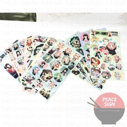 Ảnh dán sticker in hình SPY X FAMILY GIA ĐÌNH ĐIỆP VIÊN anime chibi trang trí xinh xắn 1